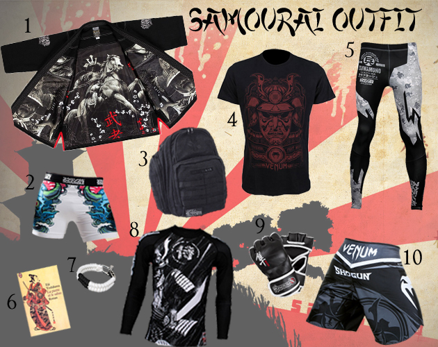 Samouraï-Outfit-Globe-MMA-shopping-list