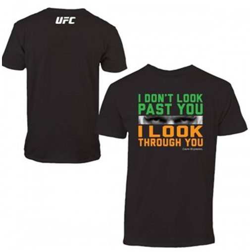 UFC Reebok Conor McGregor surnom T-Shirt Noir MMA